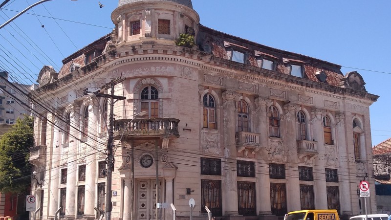 Fachada do antigo Banco do Brasil em Pelotas